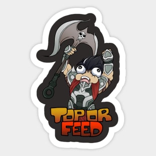 Top or Feed Sticker